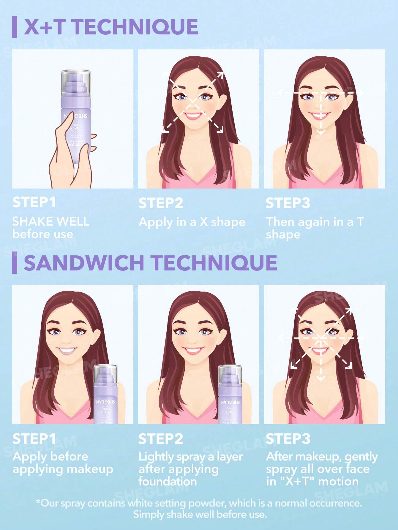 Lock'd In Setting Spray SHEGLAM 100% Orginal