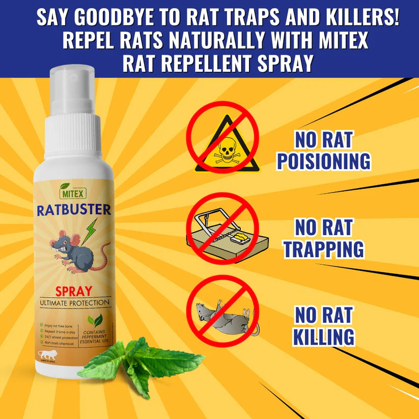 Buy 1 Get 2 Free Ratbuster Spray Prevents Rat Attacks (50% Off Only For Today)