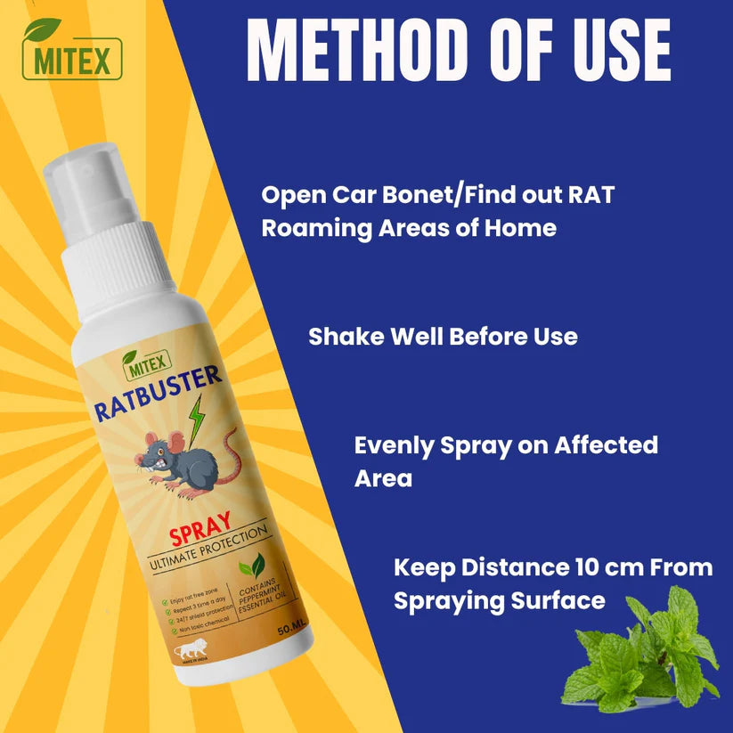Buy 1 Get 2 Free Ratbuster Spray Prevents Rat Attacks (50% Off Only For Today)