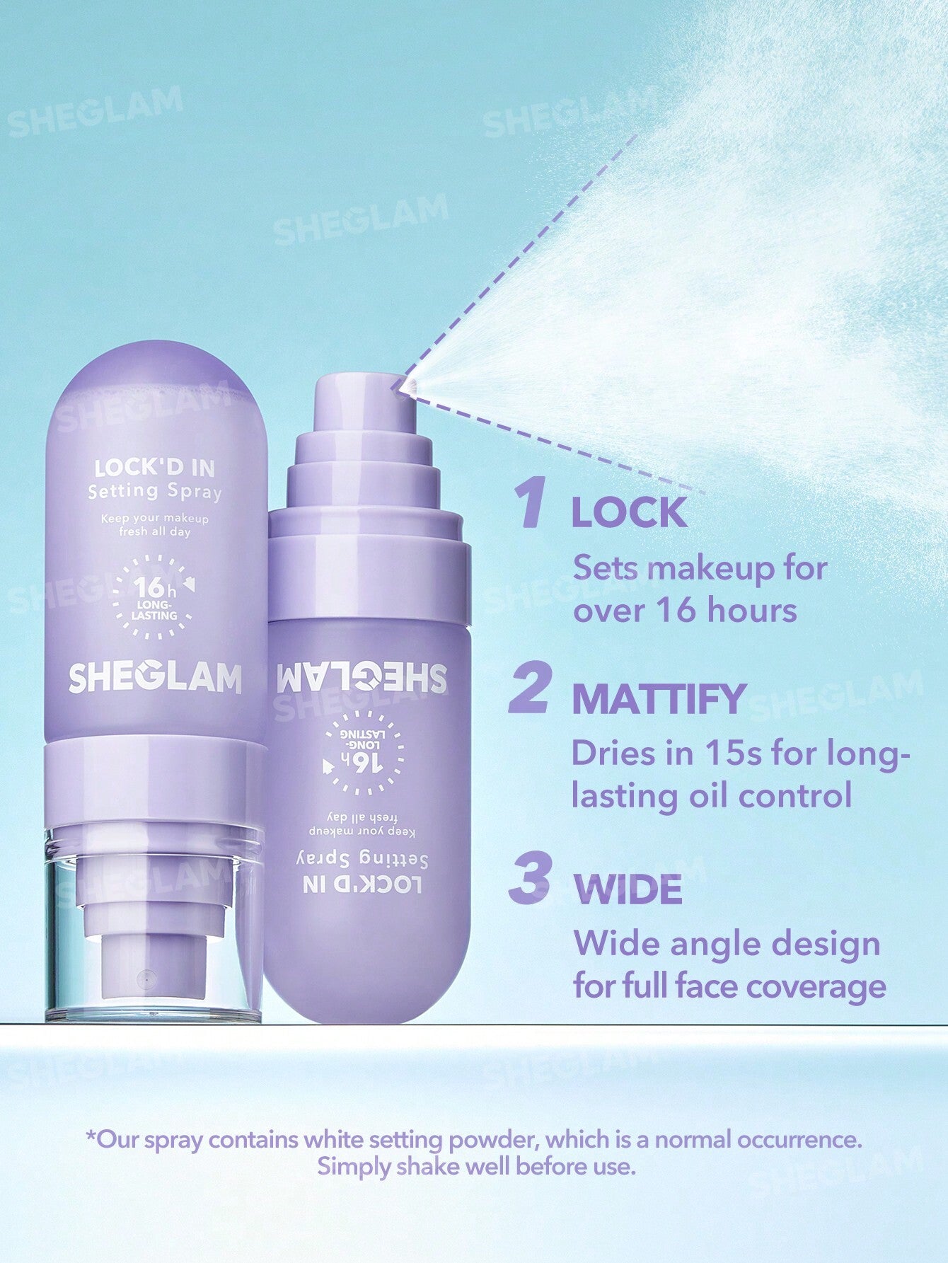 Lock'd In Setting Spray SHEGLAM 100% Orginal