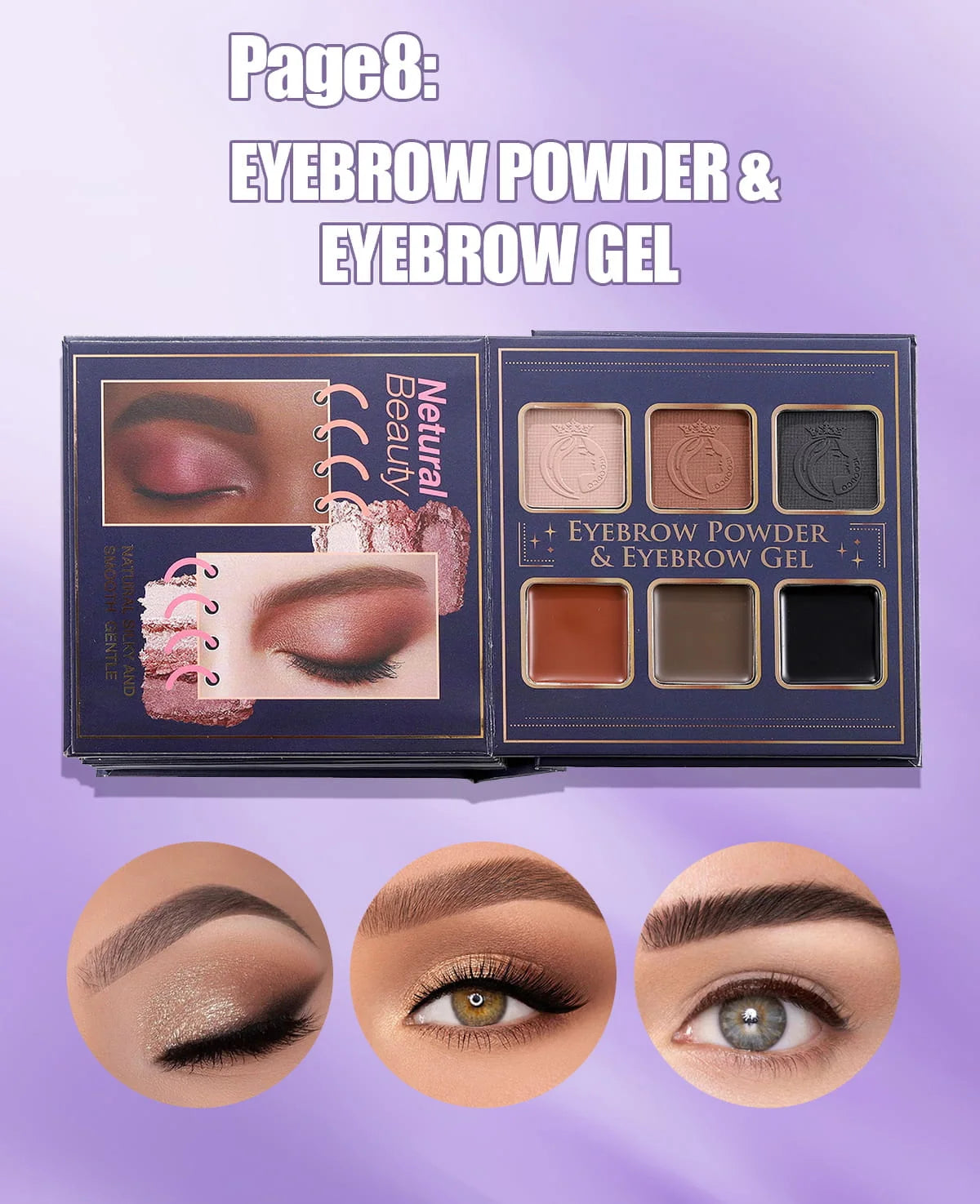 IGOODCO Premium 8-in-1 Makeup Book