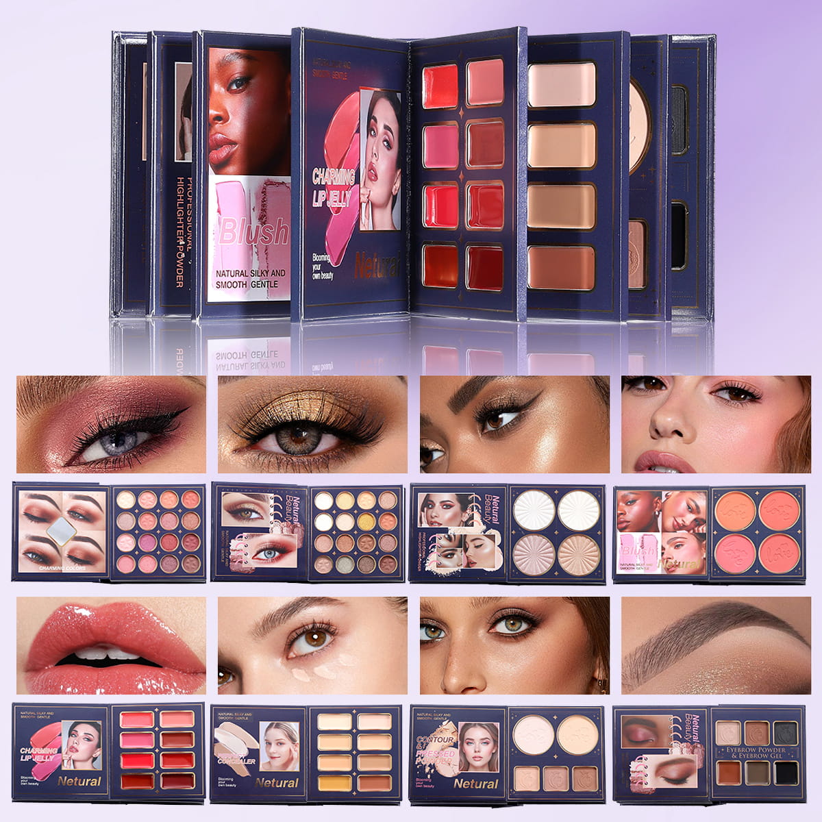 IGOODCO Premium 8-in-1 Makeup Book