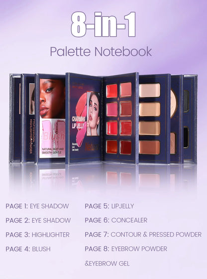 IGOODCO Premium 8-in-1 Makeup Book