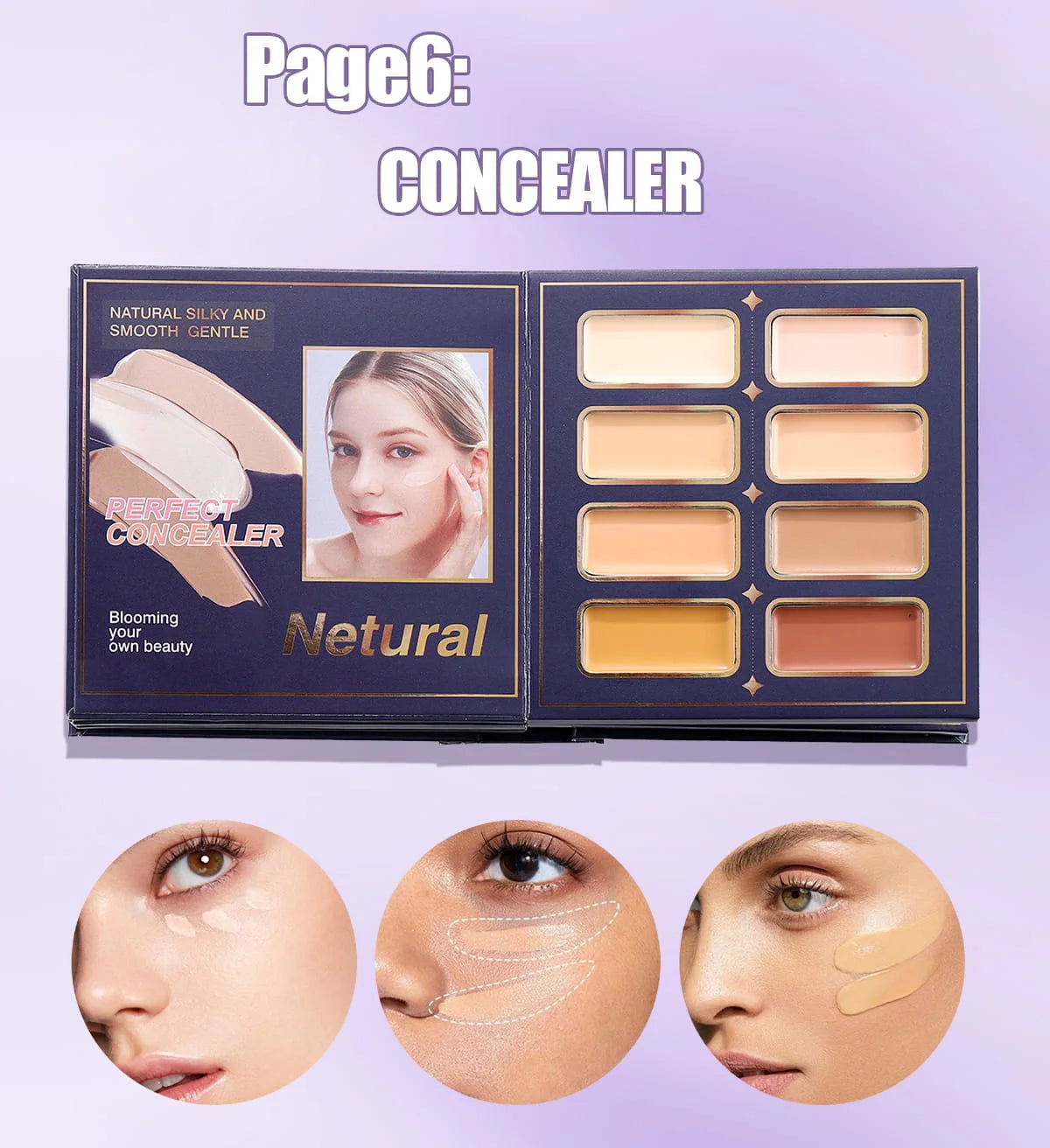 IGOODCO Premium 8-in-1 Makeup Book