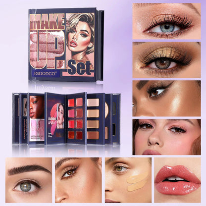 IGOODCO Premium 8-in-1 Makeup Book